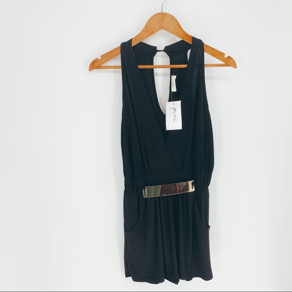 🌼 ROMPER shorts mini dress PINC NWT